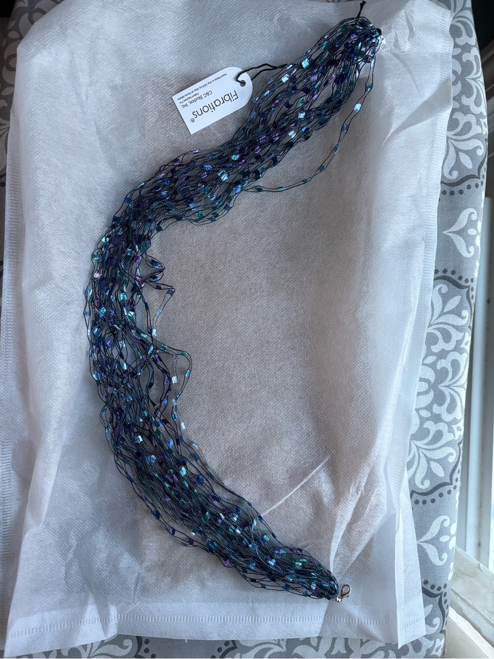 Fibrations Multicolor Ribbon Necklace - Picture 3 of 6